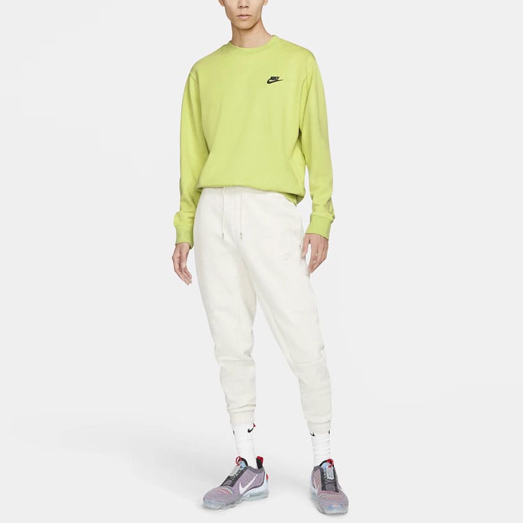 Nike Sweatshirts Men's Green Crew Neck Moderate Regular DA0684-352