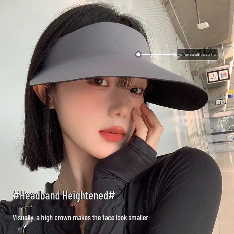 Seamless Foldable UV Protection Open-Top Sun Hat for Women