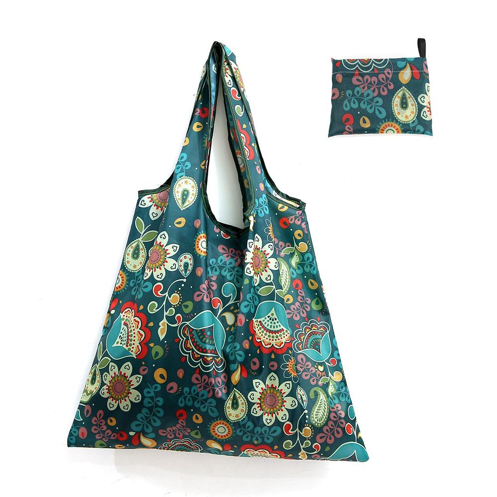 Shopping Bag Foldable Portable Handbag Large-capacity Eco-friendly Supermarket Shopping Bag Women Shoulder Bag Home Organization