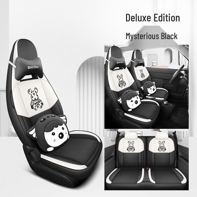 Panda MINI Car Seat Cover: Cartoon Full-Coverage Seat Cushion