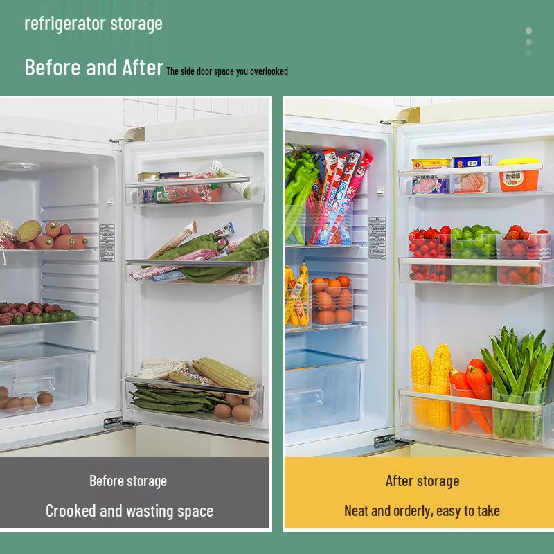 Refrigerator Side Door Storage Organizer - Food Grade Fresh-Keeping Box