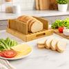Wooden Bread with Adjustable Thickness - Manual Guide for Homemade Bread Cutting, Sturdy Baking Tool