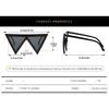 Fashion Y2k Triangle Punk Shades Sunglasses Goggle Women Men Big Frame Steampunk Sun Glasses Trend Windproof Eyewear gafas de so