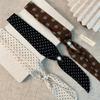 Vintage Polka Dot Chiffon Beaded Scarf For Women Lightweight Sheer Neck Scarf Fashion Accessory For Summer Daily Wear & Outfits