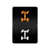 12V 24V LED Rocker Switch Dual Button ON/OFF Amber White Light for LED Light Bar Fog Lights Jeep Toyota 4Runner Land Cruiser