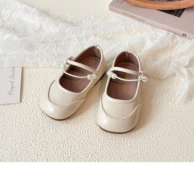 Spring 2026 Girls' Leather Mary Jane Princess Shoes - Soft Sole Performance Style