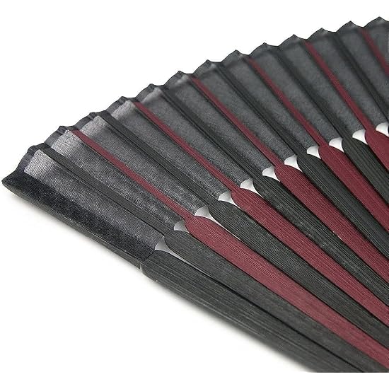 [KYOETSU] Folding Fan, Pure Silk, Solid Color, 2-Piece Set (Fan, Fan Case), Men's (17)
