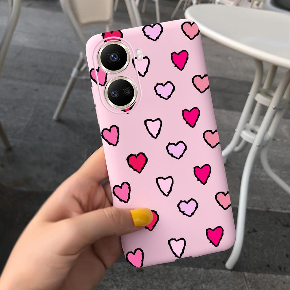 Cute Silicone Case For Huawei Nova 10 SE 2022 Fashion Girl Flower Phone Case For Huawei Nova 10 Pro Nova10 10Pro Soft Back Cover