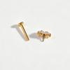 Stainless Steel Zirconia Inlaid Heart & Butterfly Ear Bone and Lip Stud Piercing Jewelry