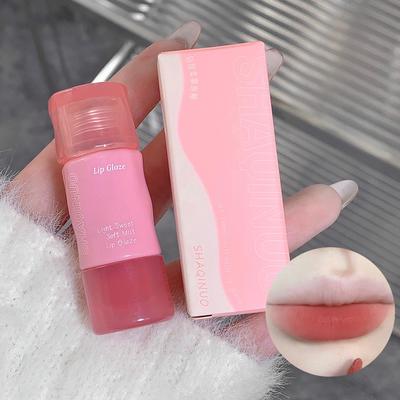 Lightly Sweet and Soft Matte Lip Glaze, Long-lasting Color, Matte Matte Surface, Not Easy To Stain Velvet Lip Mud Lipstick