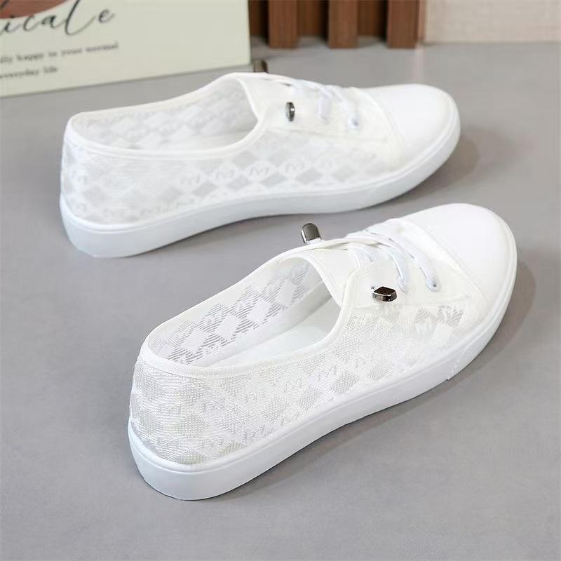 Women'S Canvas Casual Sports Shoes, Lightweight Low-Cut White Shoes, Suitable for Outdoor Activities, Home Use, And Lazy Shoes, Women Shoes