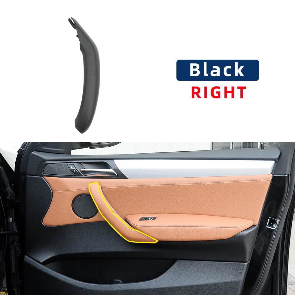 Car Interior Door Handle Pull Leather Cover Accossory Replacement 51417246214 51417246213 For BMW X3 11-17 X4 14-18 F25 F26