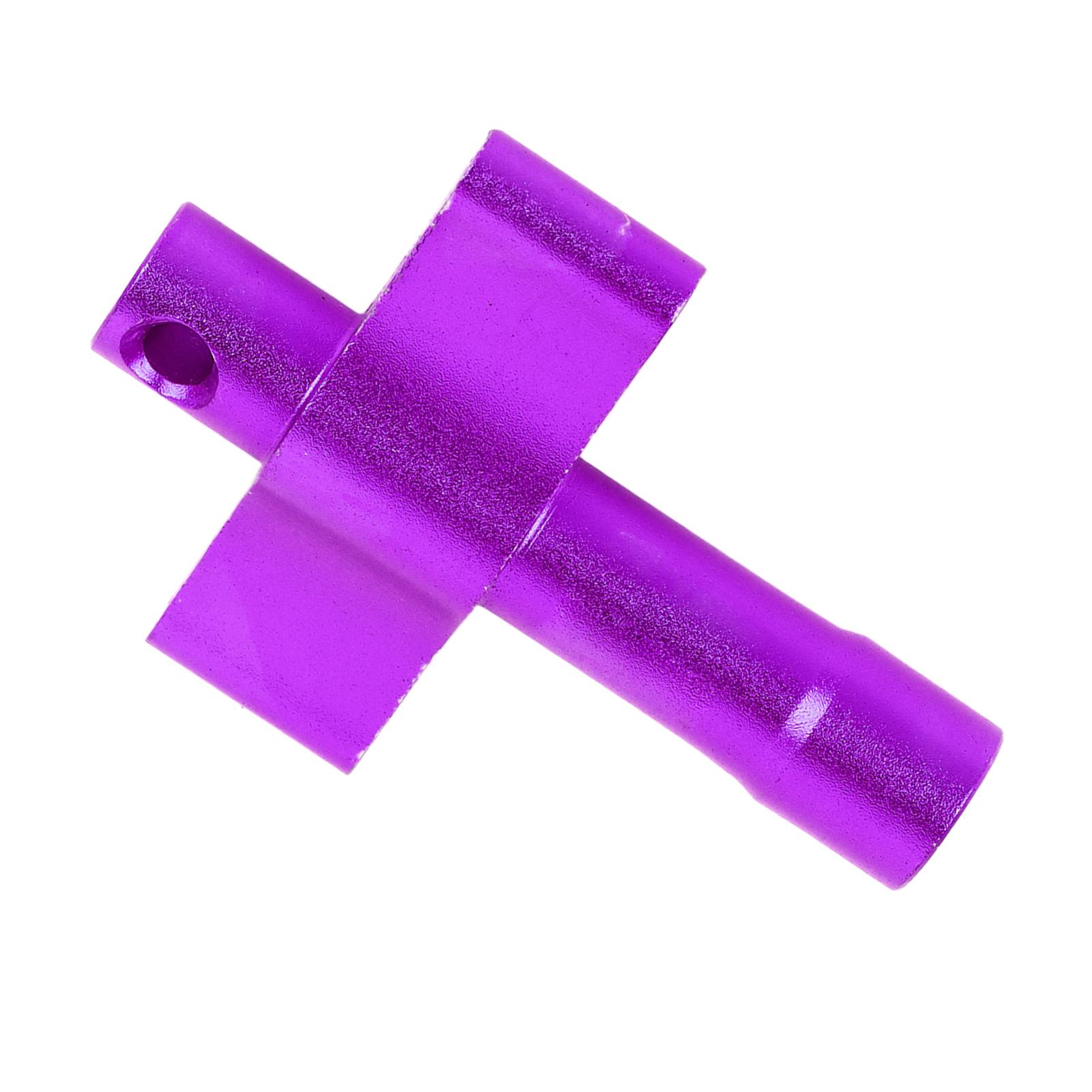 Square Port Drum Wrench T Shape Tuning Key Drum Screw Adjustment Tool for Musical Instrument Repair WE18 Purple