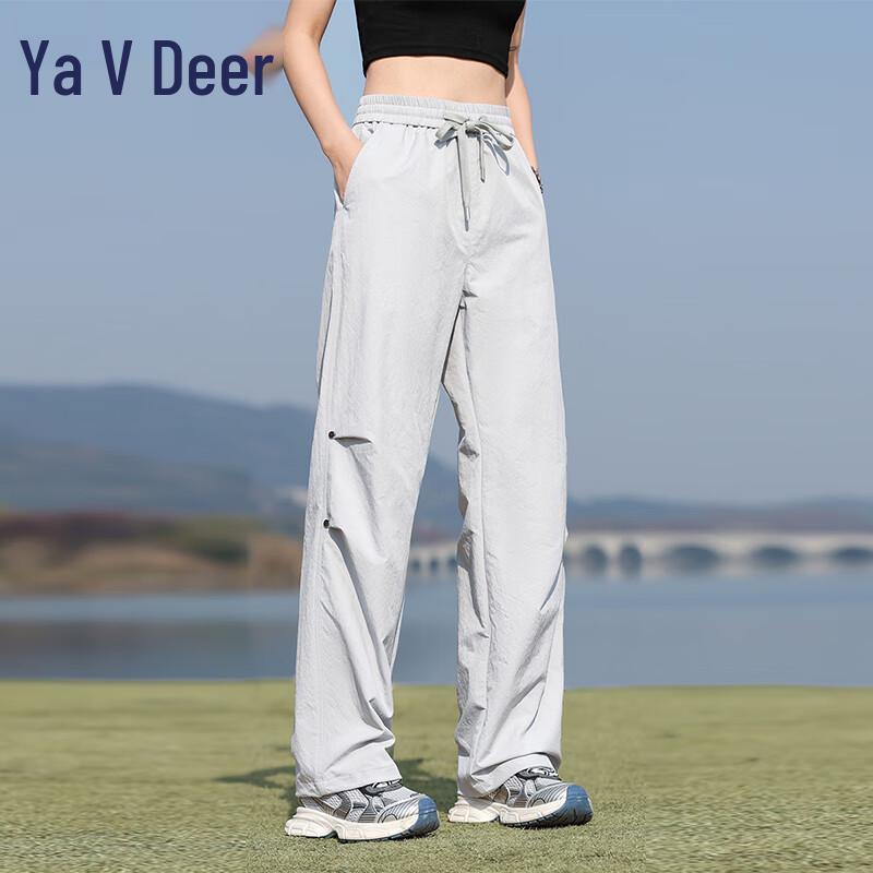 YALU Unisex 3D Pleated Parachute Cargo Pants YKHDF670