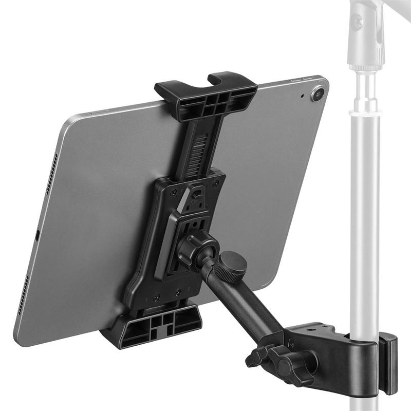 Adjustable Tablet Phone Stand Holder Clip w Magic Arm Super Clamp Tablet Holder for iPad iPhone 4.7-13.5Inch Tablets&Smartphones