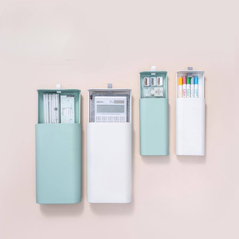 Underdesk Storage Box, Invisible Drawer, Adhesive Office Desk Bottom Organizer Box