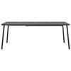 VidaXL Table de jardin anthracite 200x100x71 cm acier 362741