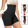 Women's High Waist Flat Angle Shaper Pants Postpartum Buttocks Lifting Body Shaping Pants Slim Shorts Waist Trainer