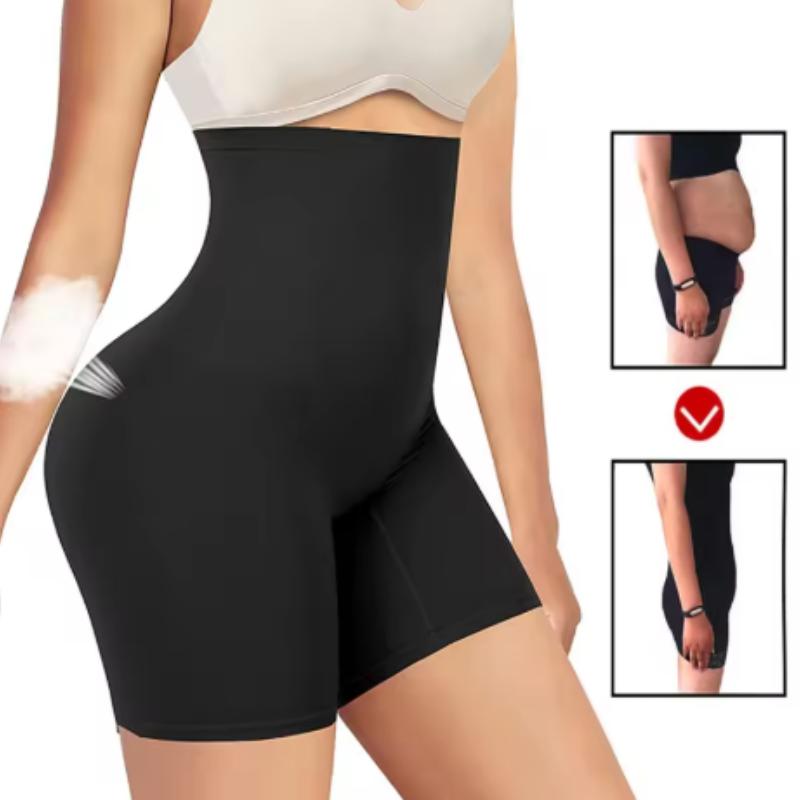 Women's High Waist Flat Angle Shaper Pants Postpartum Buttocks Lifting Body Shaping Pants Slim Shorts Waist Trainer