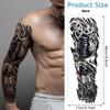 MAYCREATE® 6 Sheets Temporary Tattoo for Men Waterproof Forearm Tattoo for Men Women Large Temporary Tattoo Stickers for Arm, Legs Temporary Tattoo