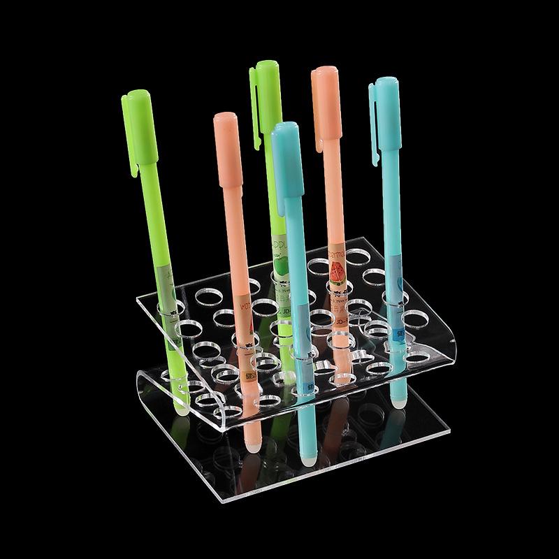 

Acrylic Pen Holder Display Stand for Office, Eyebrow Pencil, Ballpoint Pen Storage