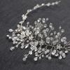 Silver Color Wedding Hair Accessories Hairband Bridal Headpiece Vintage Pearl Rhinestone  Women
