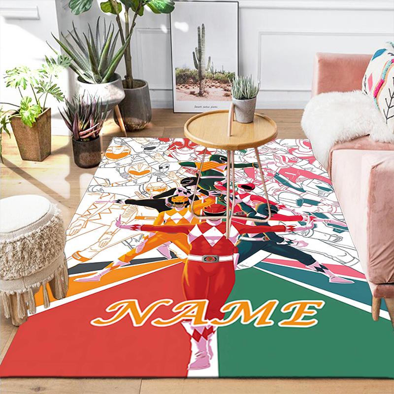 Custom 1Pc Power Rangers Heroic Team Rug Office Carpet Indoor Outdoor Entrance Doormat Nonslip Soft And Comfortable Living Room D2915220