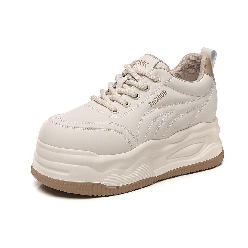 

Versatile platform women s spring and autumn niche board shoes new leisure sports heightening shoes 40 абрикосовий