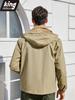 Men's Spring Autumn Thin Hooded Jacket Outdoor Windbreaker Men Climbing Streetwear Casual Coats