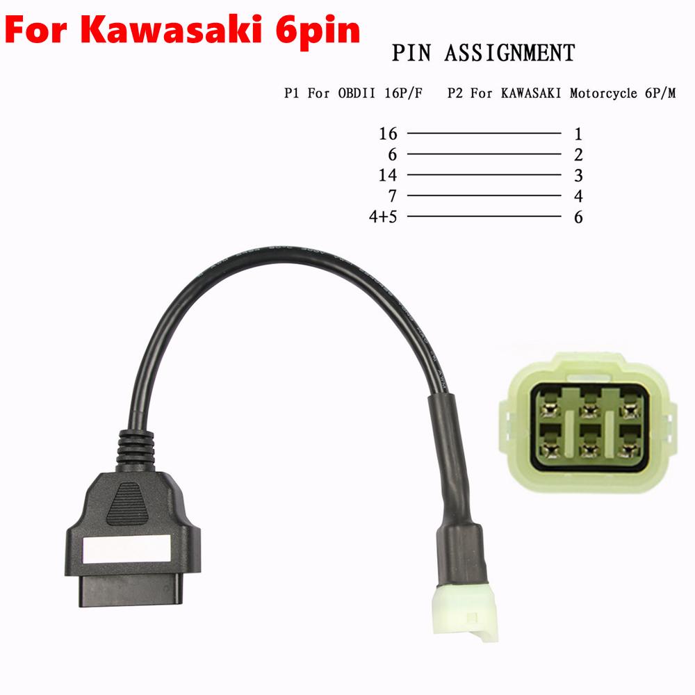 OBD2 Motorcycle Diagnostic Cable For OBD2 Connector Motorcycle Motobike For YAMAHA For HONDA Moto OBD 2 Extension Cable