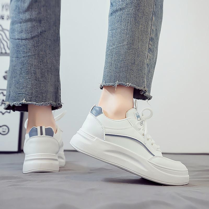 Fashion Shoes for Women's Sneakers Leather Shoes Casual Flats Sneakers Female Fashion Comfort Vulcanized Platform Shoes