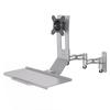 Display Keyboard Desk Mount Space Saving Adjustable Integrated Screen Mount with Keyboard Tray for Industry