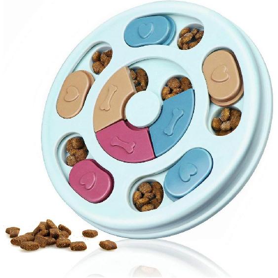 Dog Puzzle Toys, Interactive Dogs Game, Pets Enrichment Toys for Puppy Mentally Stimulating Feeding Dispenser Dog Treat Puzzle Feeder for