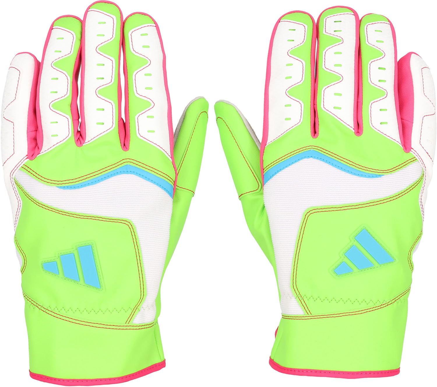 

adidas Baseball Baserunning Size Sliding Lime x Sky Blue LBG704A Gloves, 41, Glove, (4222), Large,