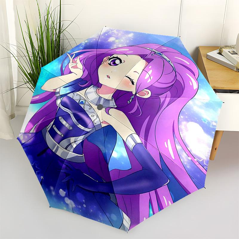 1pc Princess Lyrical Sympathy Outdoor Umbrella - Automatic Opening/Closing, Foldable Design, 8-Rib Iron Frame, Perfect Gift for Fans, Travelers, Daily