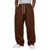 Pantaloni da tuta casual larghi da uomo con elastico in vita e coulisse