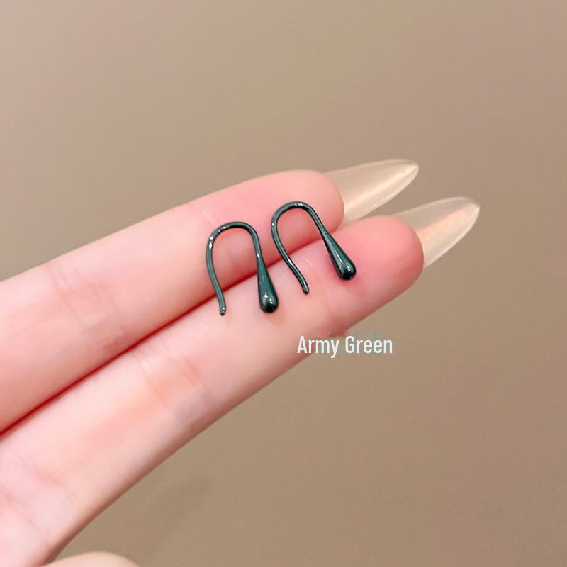 High-end Colorful Geometric Ceramic Earrings - Comfortable for Sleeping, Unique Design.