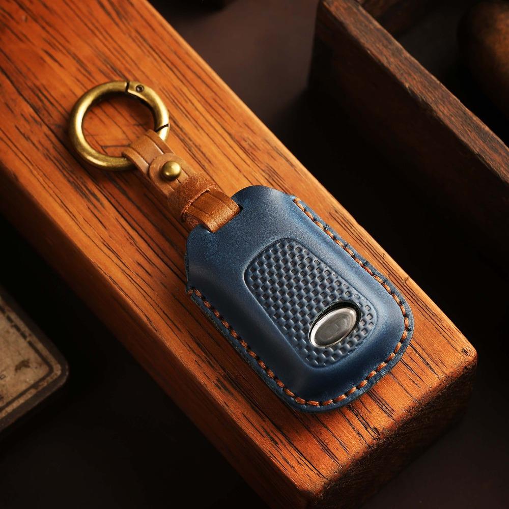 Echtes Leder Schlüsselhülle für Kymco S350 Motorrad Smart Remote Hülle Premium Schutz