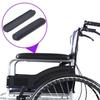 2PCS Comfortable Wheelchair Armrest Pad Leather Sponge Spare Part Arm Rest Pad Cushioning with Screw Wheelchair Accessories