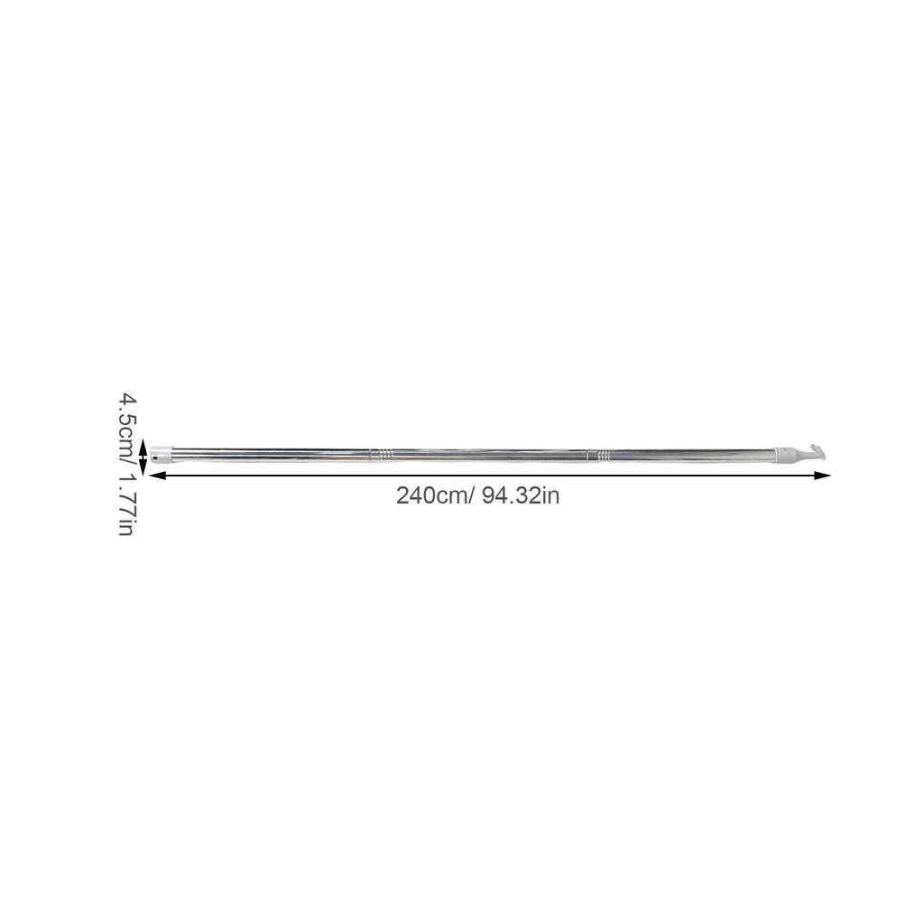 Premium Stainless Steel Awning Window Opener Adjustable Length Blinds Opening Rod for Bedroom Kitchen School Living Room Use