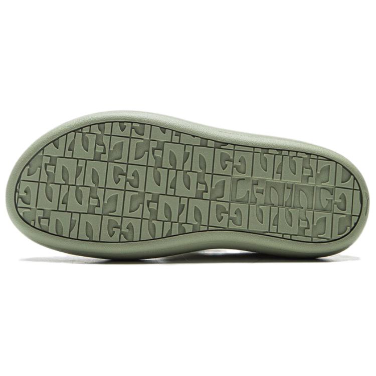 Li Ning Puff Platform Модные Удобные Износостойкие Легкие Низкие Кеды Женские кроссовки Молочно-белые Травянисто-зеленые AZGV086-3
