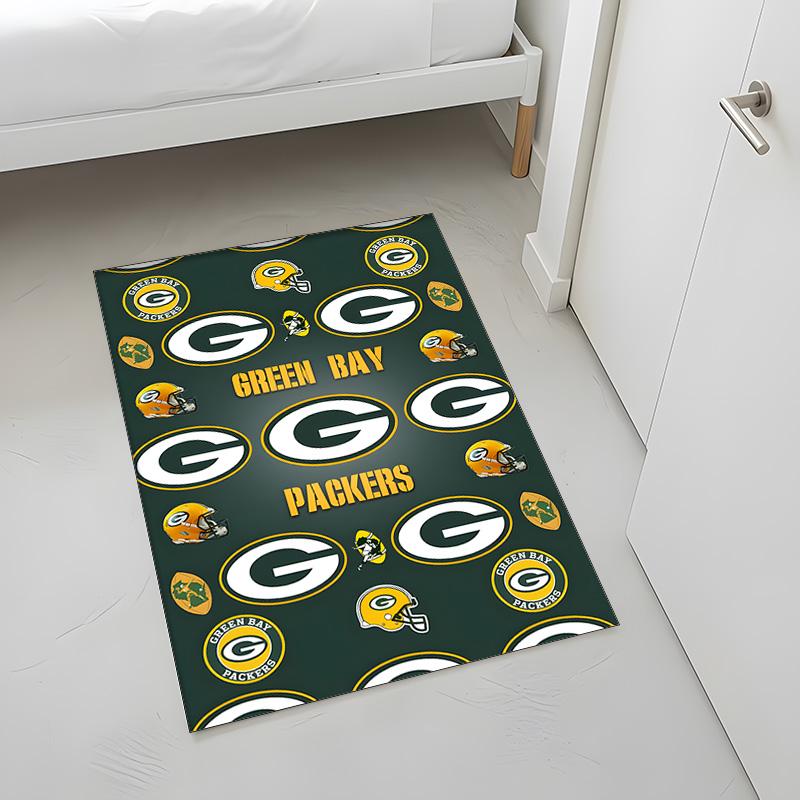 Green Bay Packers (14) Rug Suitable For Living Rooms Bedrooms Computer Rooms Dining Areas And Placement Under Tables And Chairs Also An Ideal Choice F