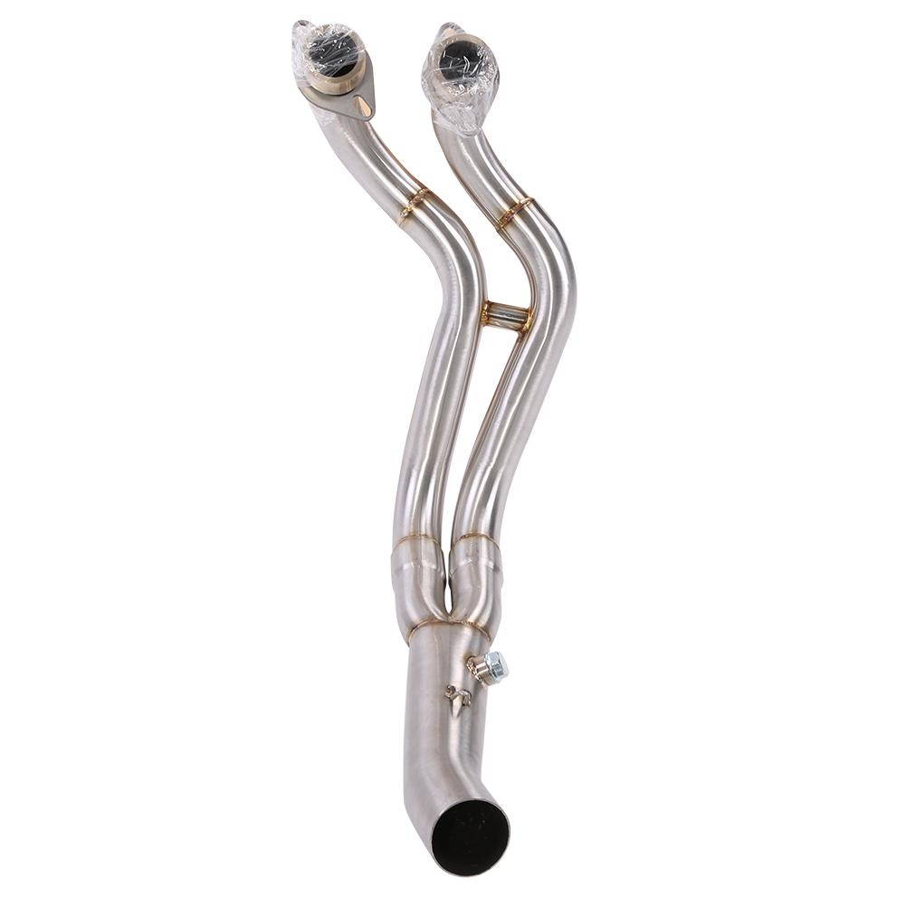 Motorcycle Full Exhaust System Vent Front Pipe Link for Yamaha MT 07 FZ 07 2014 2017(Straight)