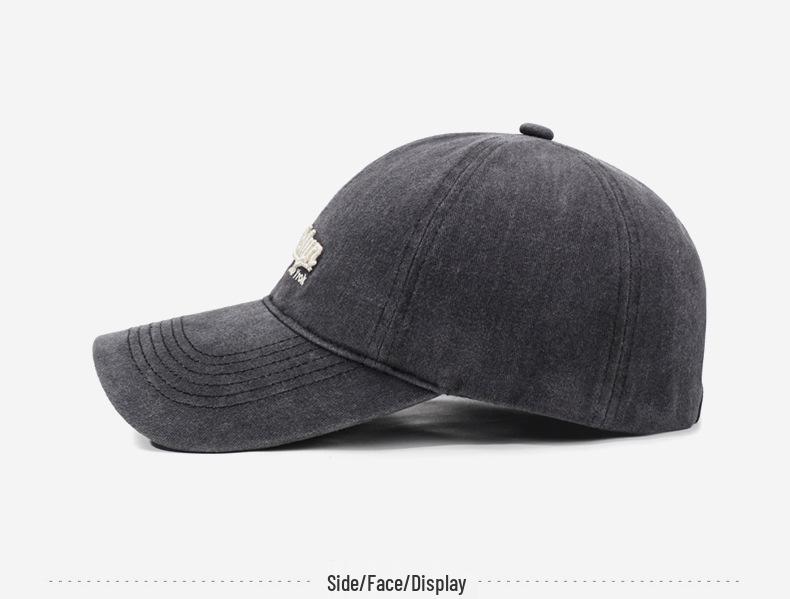 Personalized Embroidered Ripped Slim Baseball Cap - Unisex Trendy Sunshade Cap