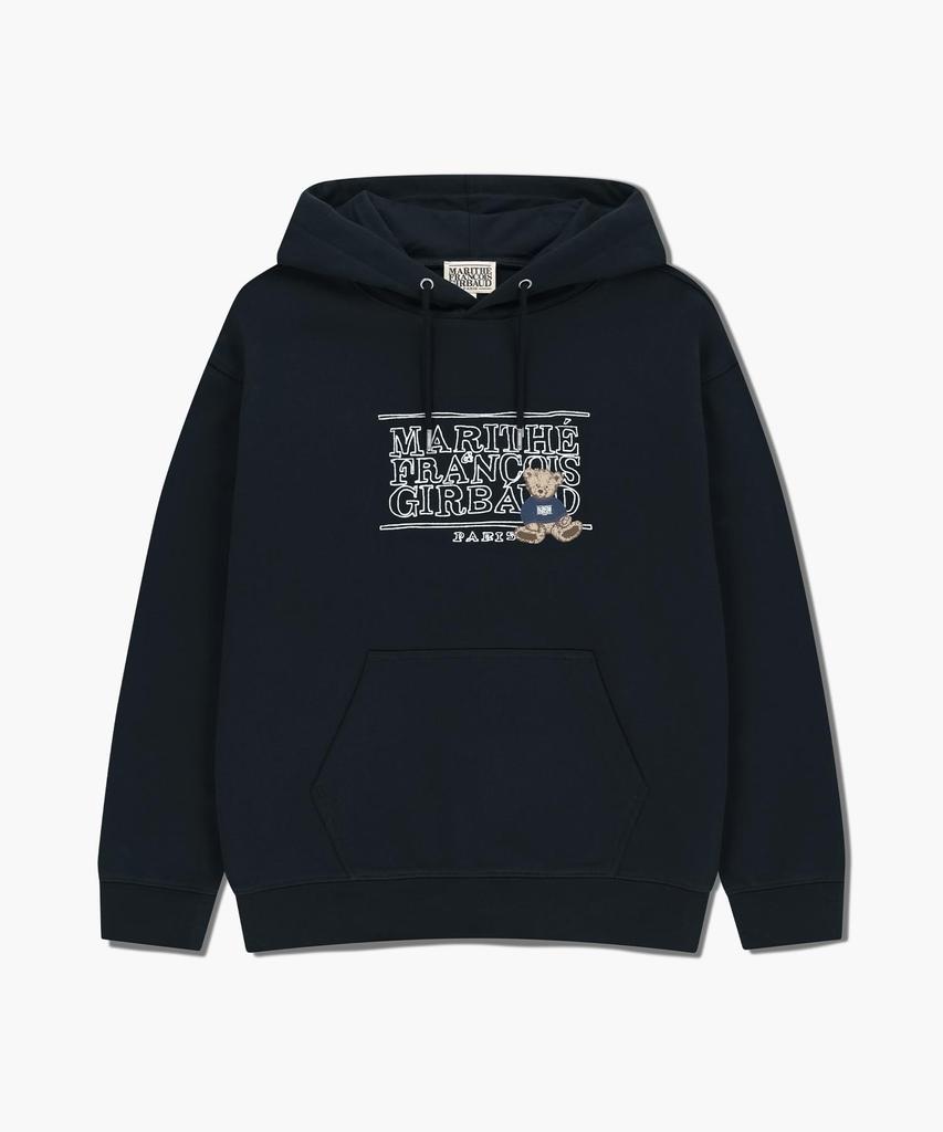 Doodle Classic Bear Hoodie Navy
