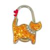 Two-heart Cat Bag Hook: Customizable Logo, Inner-Folding Table Edge Hook for Ladies