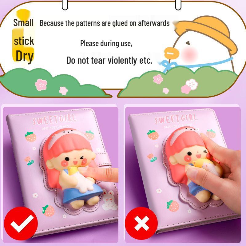 Kaba Bear Cute Cartoon Decompression Notebook for Students
