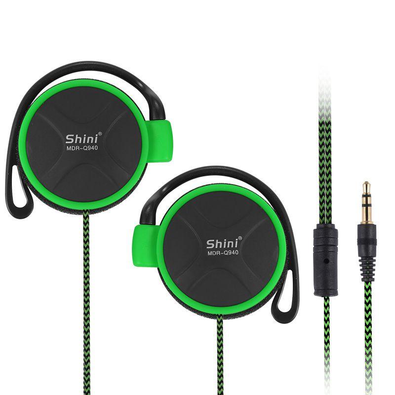 

Premium Quality 3.5mm Headphones Earhook Earphone For Smartphones And Mp3 Players зелений