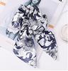 Hot Summer Mulberry Silk Hair Tie Large Satin Fabric Scrunchies Hair Band Woven Bow Hair Rope for Women
