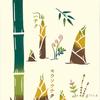 Stylish Tenugui Hand Made In Souvenir for Traditional Rainy Bamboo Shoot Mail Order Towels, Chū-sen Dyeing, Cotton, Japan, Overseas, Craft, Kenema,